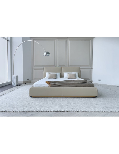 Letto Adam in pelle beige (Offerta Expo) Giorgetti - 1