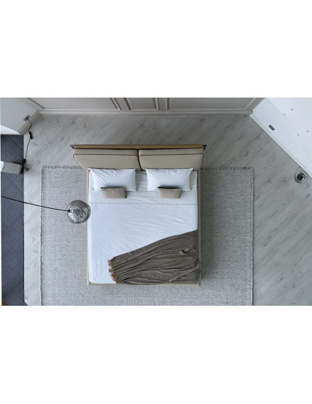 Letto Adam in pelle beige (Offerta Expo) Giorgetti - 6