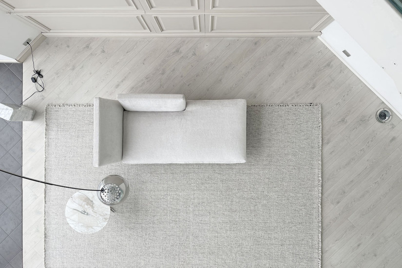 Evergreen White Leather Dormeuse (Expo Offer) Flexform - 7