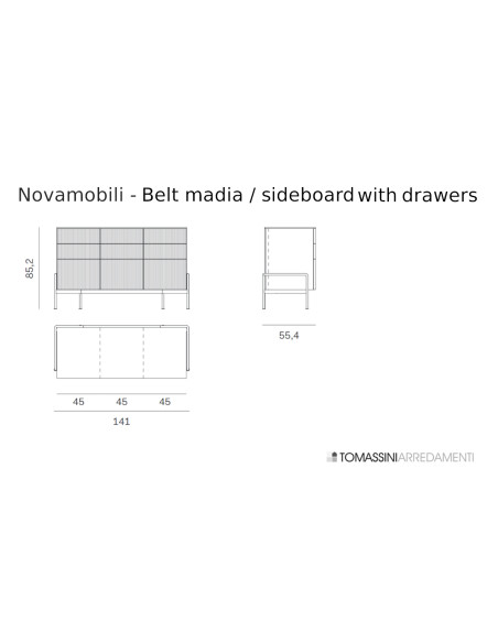 Meuble de Rangement Belt Novamobili - 8
