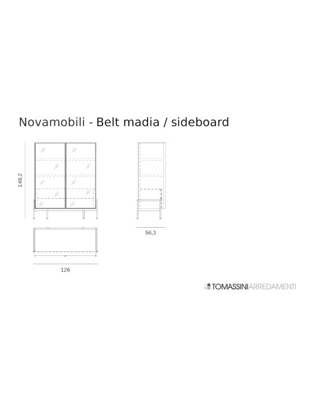 Meuble de Rangement Belt Novamobili - 7