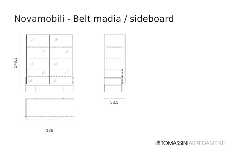 Meuble de Rangement Belt Novamobili - 7