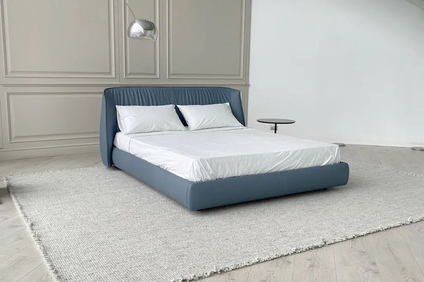 Letto Archibald Bed in pelle blu (Offerta Expo) Poltrona Frau - 2