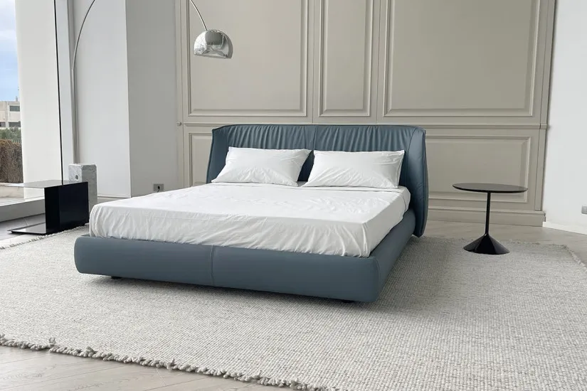 Letto Archibald Bed in pelle blu (Offerta Expo) Poltrona Frau - 5