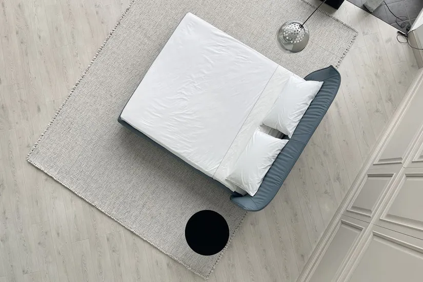 Letto Archibald Bed in pelle blu (Offerta Expo) Poltrona Frau - 6