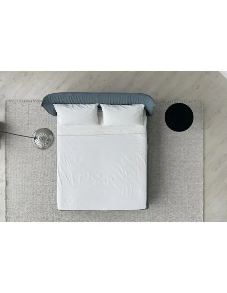 Archibald Blue Leather Bed (Expo Offer) Poltrona Frau - 7