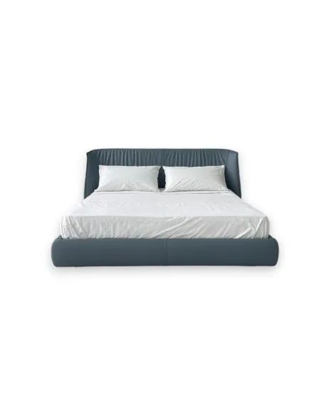 Archibald Blue Leather Bed (Expo Offer) Poltrona Frau - 9