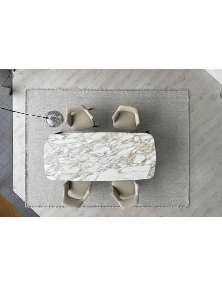 Tavolo Henry in marmo Calacatta (Offerta Expo) Poliform - 4