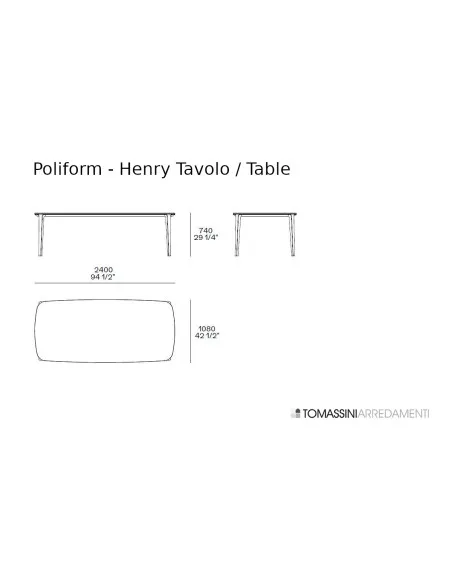 Henry Table in Calacatta marble (Expo Offer) Poliform - 8