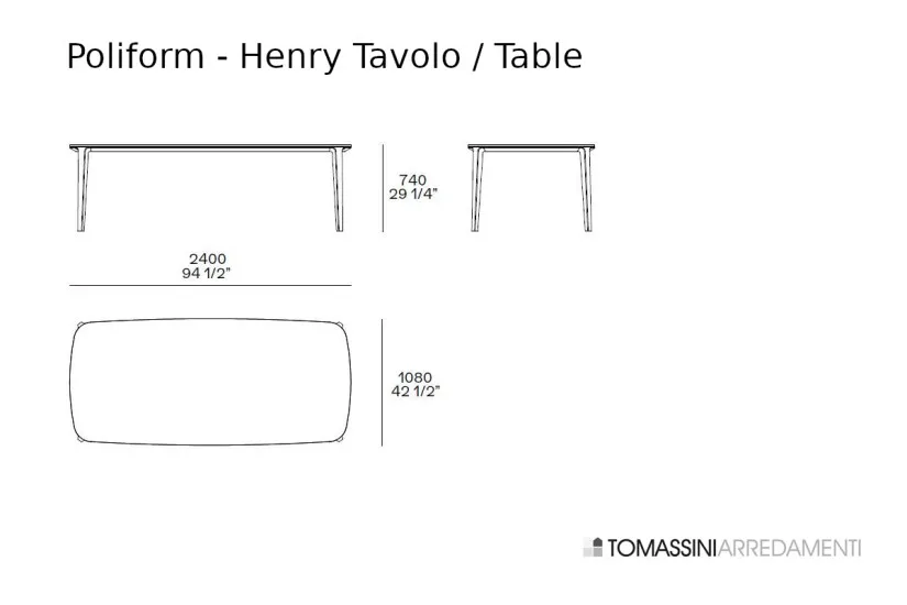Henry Table in Calacatta marble (Expo Offer) Poliform - 8
