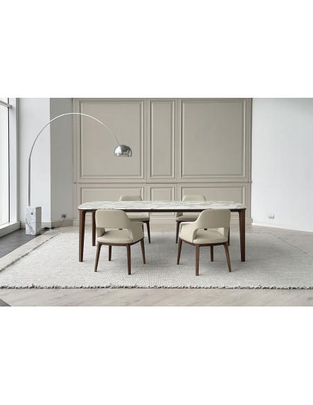 Table Henry en marbre Calacatta (Offre Expo) Poliform - 5