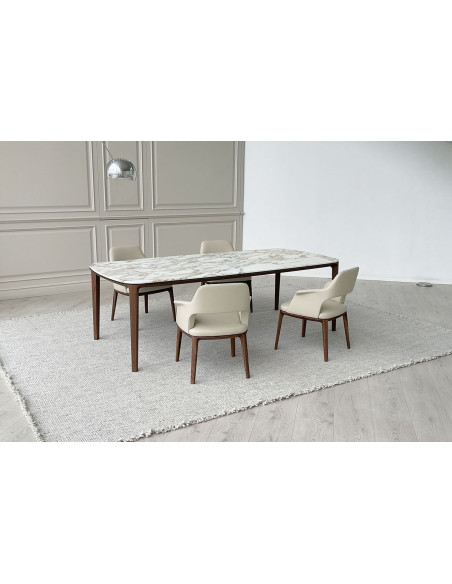 Tavolo Henry in marmo Calacatta (Offerta Expo) Poliform - 6