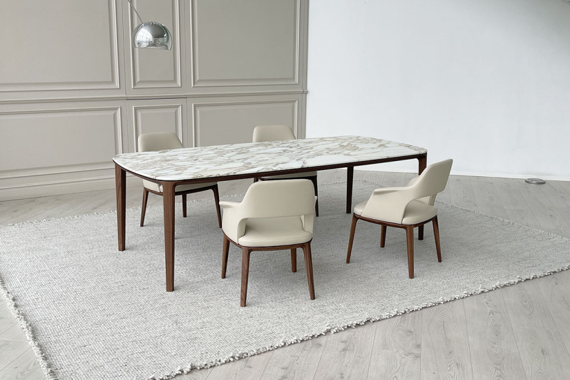 Table Henry en marbre Calacatta (Offre Expo) Poliform - 6