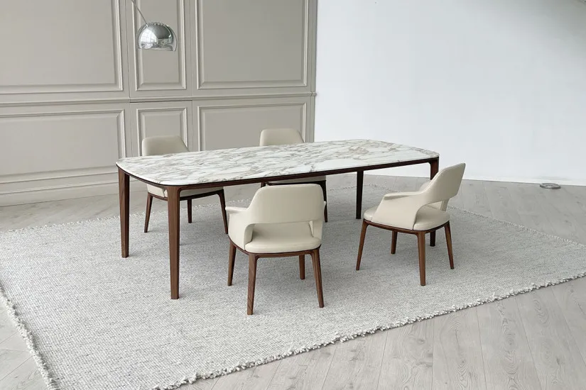 Tavolo Henry in marmo Calacatta (Offerta Expo) Poliform - 6