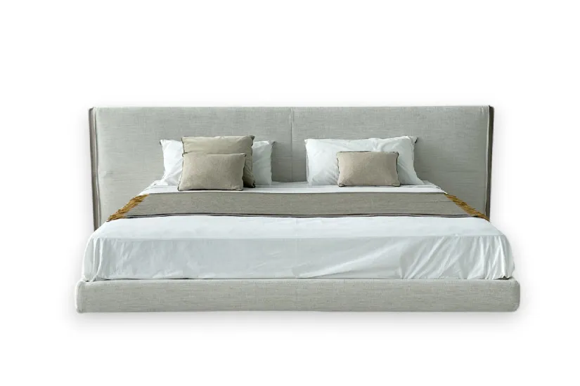 Yume Bed in Sand-Colored Fabric (Expo Offer) Poliform - 9