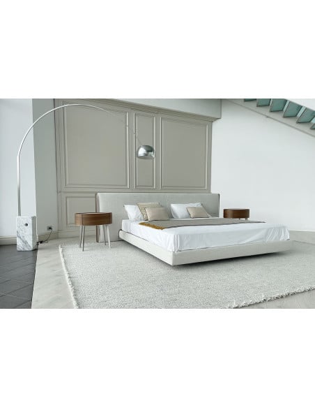 Yume Bed in Sand-Colored Fabric (Expo Offer) Poliform - 3