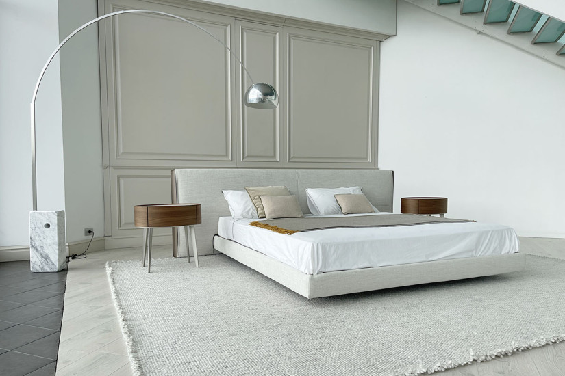 Lit Yume en Tissu Couleur Sable (Offre Expo) Poliform - 3