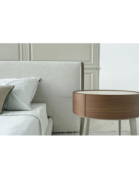 Letto Yume in Tessuto Color Sabbia (Offerta Expo) Poliform - 4