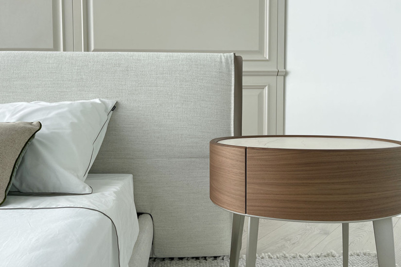 Letto Yume in Tessuto Color Sabbia (Offerta Expo) Poliform - 4