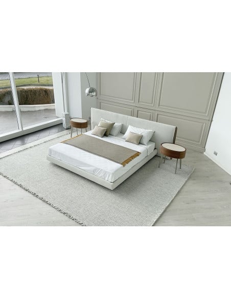Yume Bed in Sand-Colored Fabric (Expo Offer) Poliform - 6