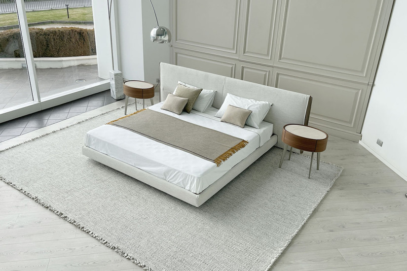 Lit Yume en Tissu Couleur Sable (Offre Expo) Poliform - 6