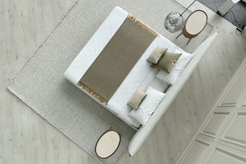 Lit Yume en Tissu Couleur Sable (Offre Expo) Poliform - 7