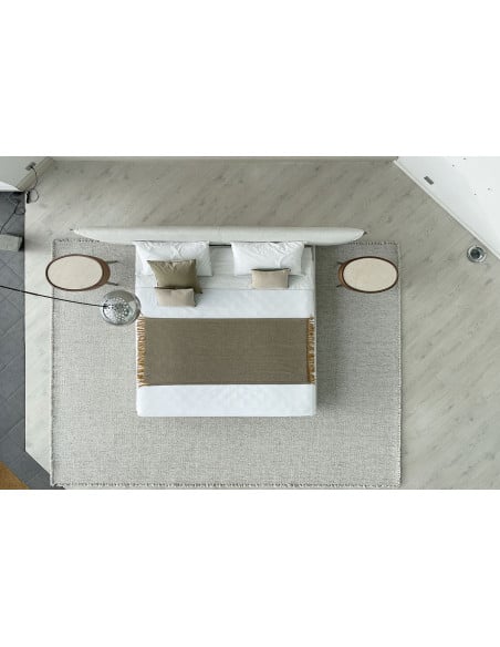 Yume Bed in Sand-Colored Fabric (Expo Offer) Poliform - 8