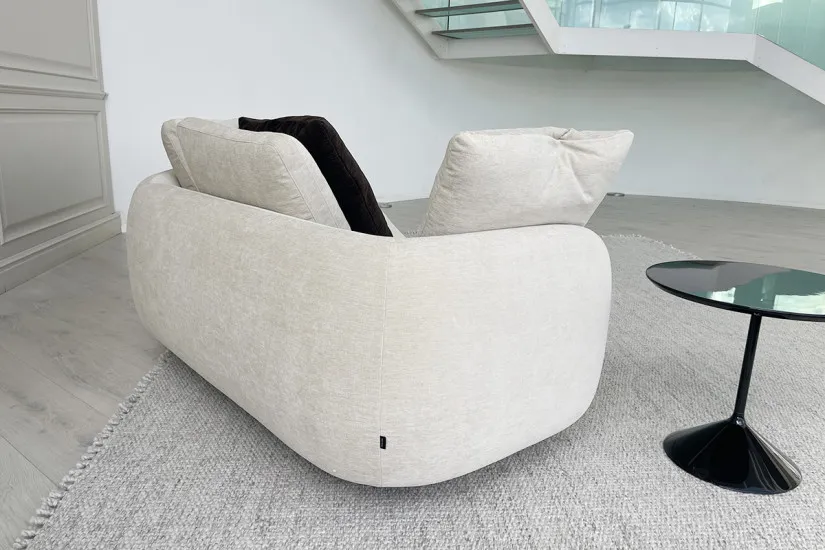 Saint-German Boomerang Sofa in Fabric (Expo Offer) Poliform - 3