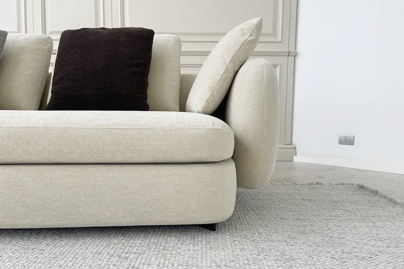 Saint-German Boomerang Sofa in Fabric (Expo Offer) Poliform - 4