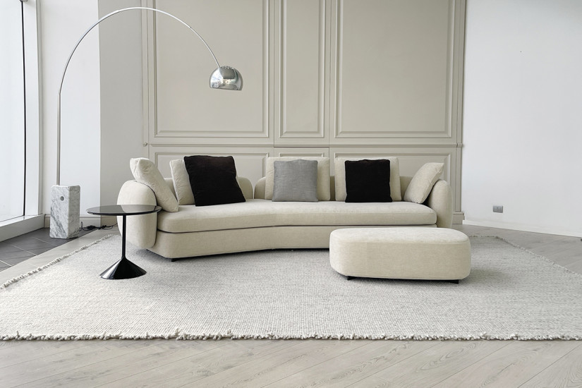 Divano Saint-German boomerang in tessuto (Offerta Expo) Poliform - 1