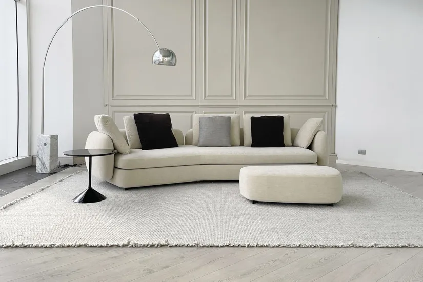 Saint-German Boomerang Sofa in Fabric (Expo Offer) Poliform - 1