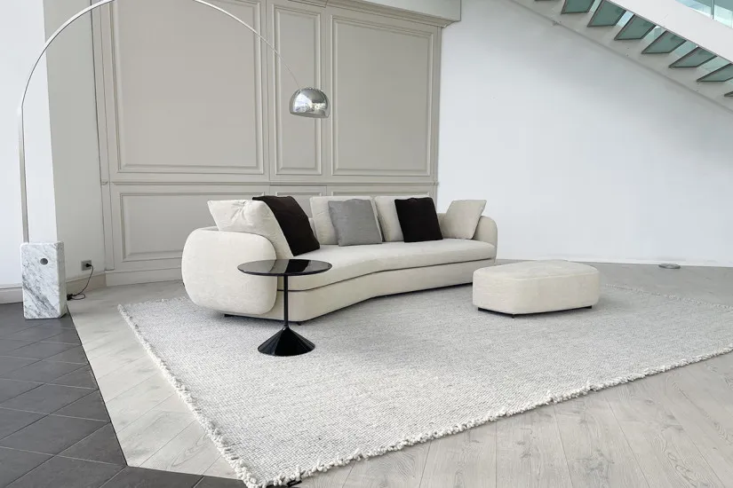 Saint-German Boomerang Sofa in Fabric (Expo Offer) Poliform - 2