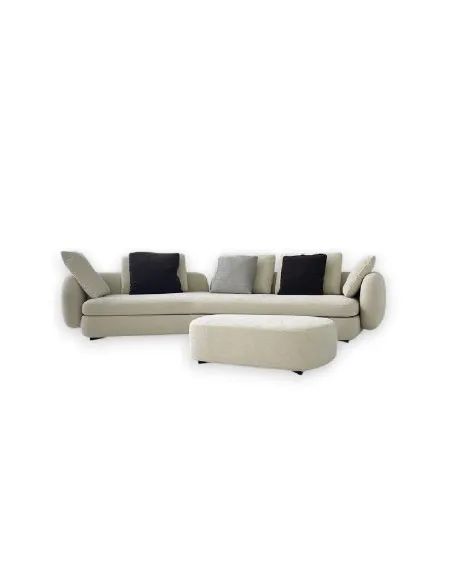 Saint-German Boomerang Sofa in Fabric (Expo Offer) Poliform - 6