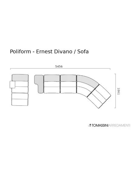 White Ernest Sofa (Expo Offer) Poliform - 8