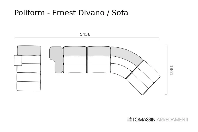 White Ernest Sofa (Expo Offer) Poliform - 8