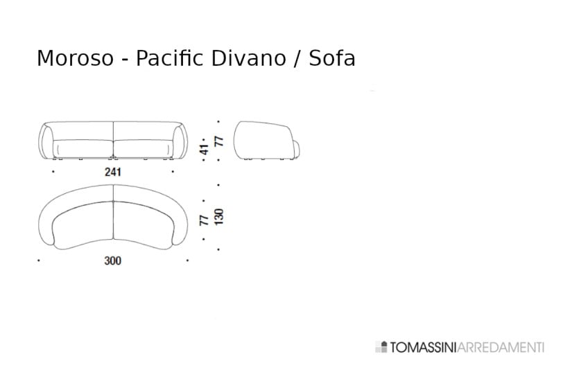 Pacific White Sofa (Expo Offer) Moroso - 9