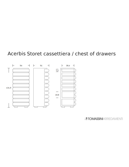 Storet Chest of Drawers Acerbis - 8