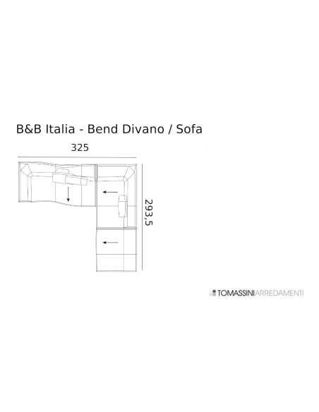 Bend Blue Sofa (Expo Offer) B&B Italia - 7
