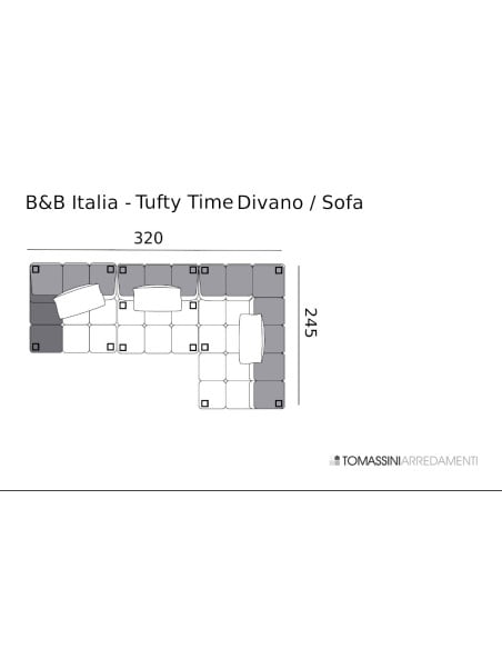 Tufty-Time Green Sofa (Expo Offer) B&B Italia - 7
