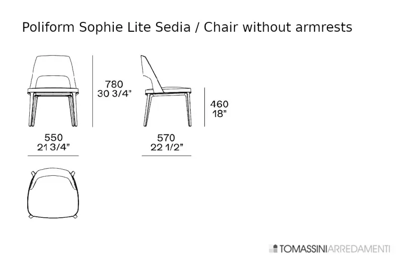 Sophie Lite Chair Poliform - 6