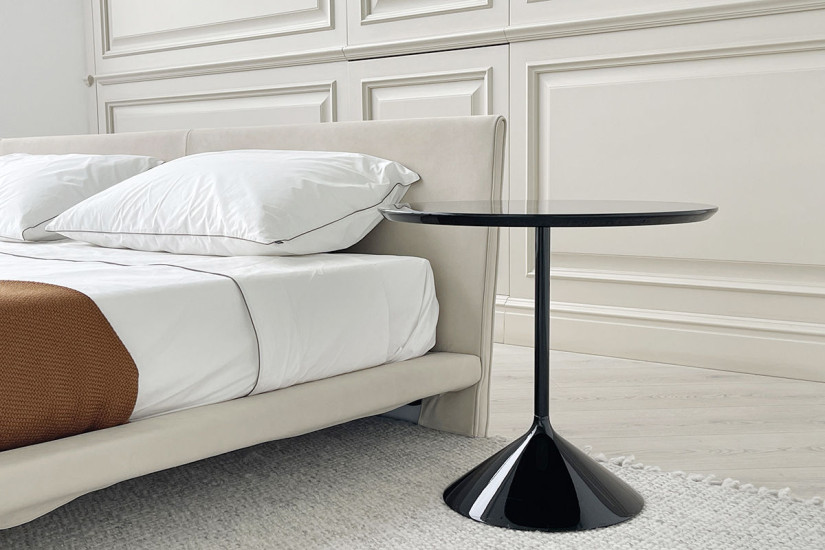 Letto Chemise Bed in pelle beige (Offerta Expo) Living Divani - 4