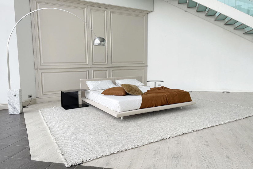 Letto Chemise Bed in pelle beige (Offerta Expo) Living Divani - 5