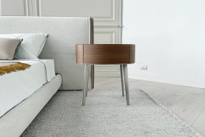 Kelly Nightstand in Canaletto Walnut (Expo Offer) Poliform - 7 2