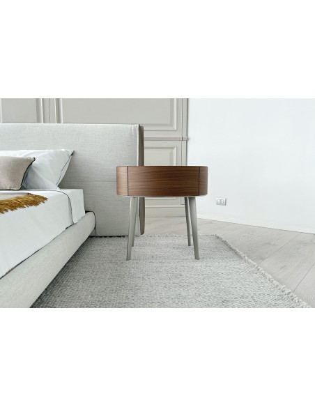 Comodino Kelly in noce canaletto (Expo Offer) Poliform - 1
