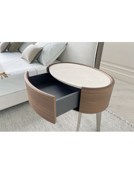 Comodino Kelly in noce canaletto (Expo Offer) Poliform - 4
