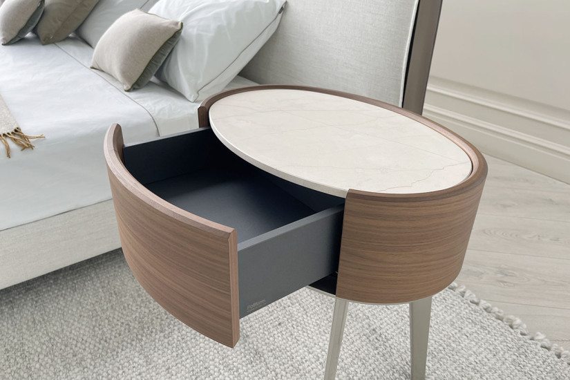 Comodino Kelly in noce canaletto (Expo Offer) Poliform - 4