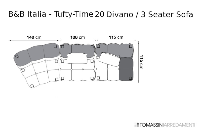 Canapé Tufty-Time 20 B&B Italia - 8