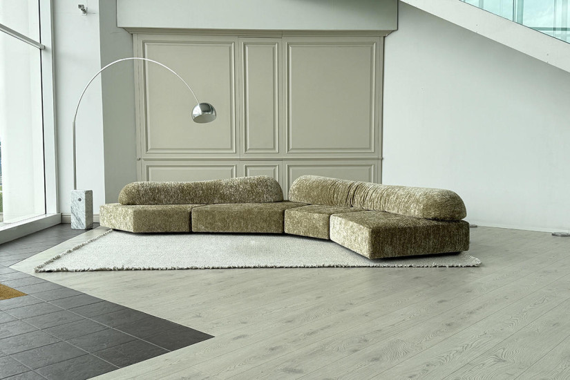 On The Rocks Gold Sofa Edra - 1