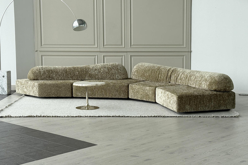 On The Rocks Gold Sofa Edra - 3