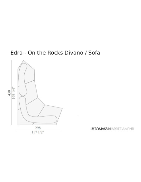 On The Rocks Gold Sofa Edra - 9
